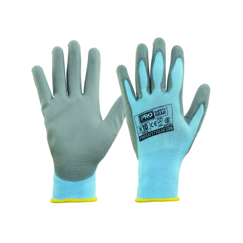 PRO-LITE BLUE PU ON POLYESTER GLOVE LINER